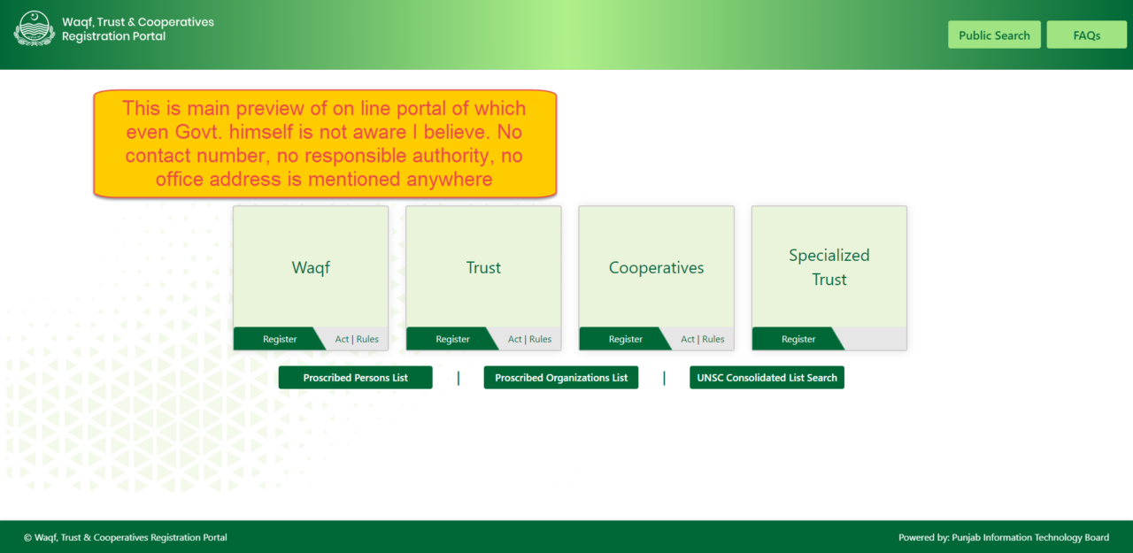 Online Trust Registration in Punjab
How to register Trust in Pakistan